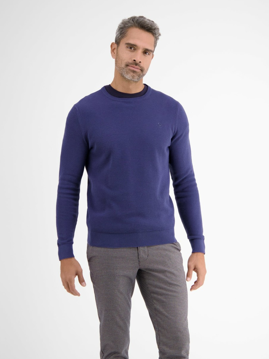 Herren LERROS | Sportiver Crewneck-Strickpullover