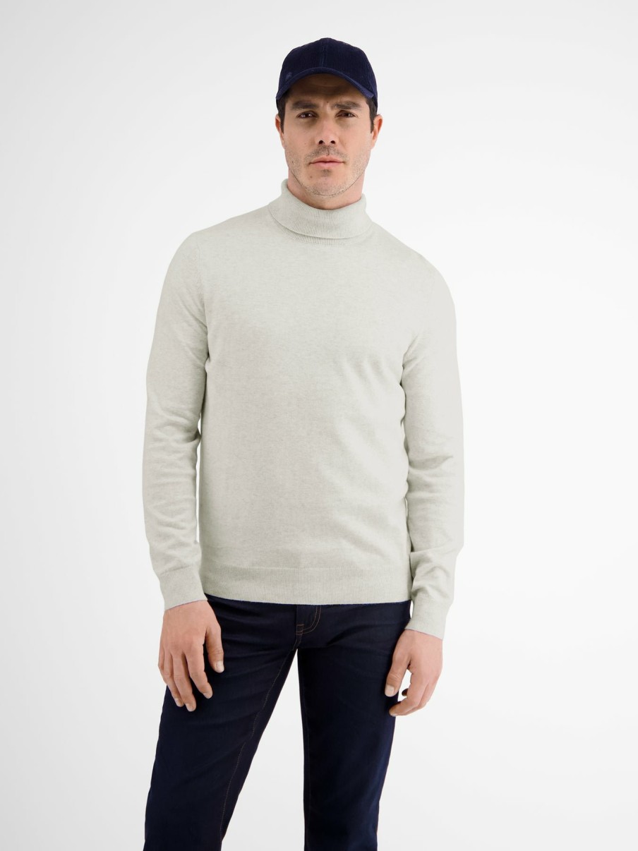 Herren LERROS | Rollkragenpullover, Flachstrick