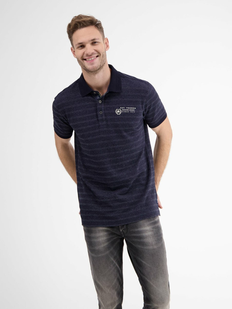 Herren LERROS | Poloshirt, Tonal Gestreift