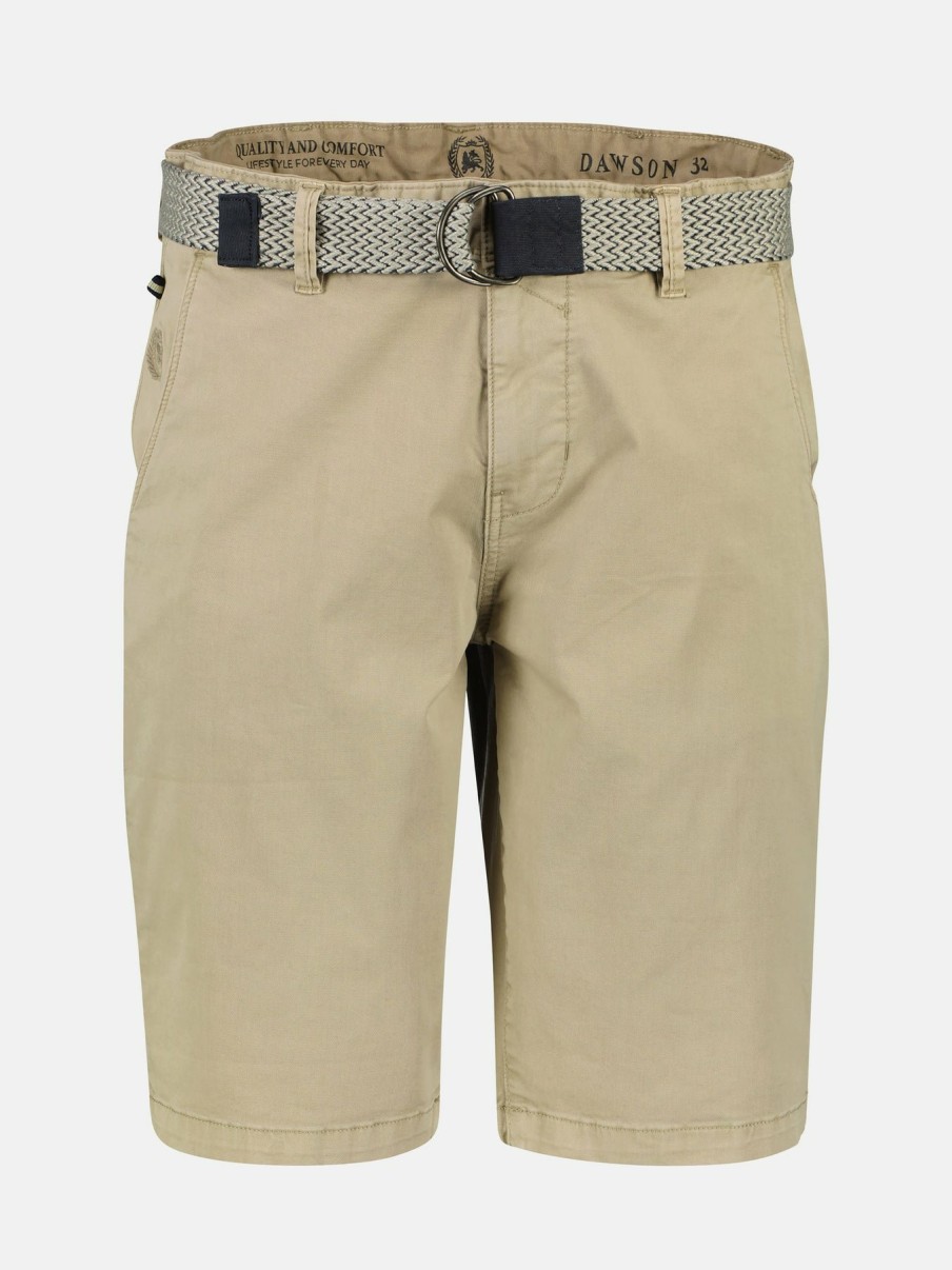 Herren|ÜBERGRÖSSE LERROS | Chino Bermuda In Stretchqualitat