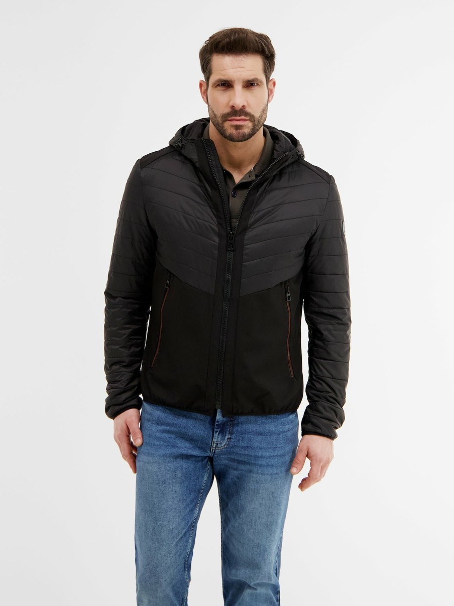 Herren LERROS | Hybrid-Jacke, Stepp-Softshell-Mix