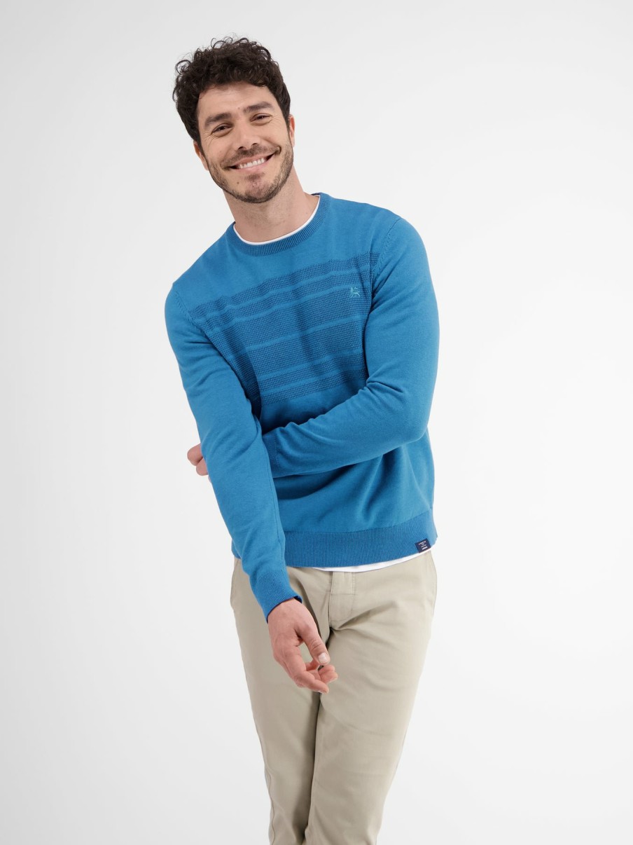 Herren LERROS | Strickpullover Tonal Gestreift