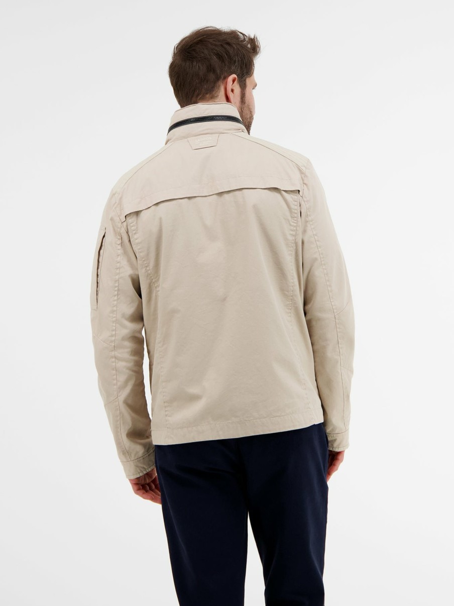 Herren LERROS | Modischer Baumwoll-Nylon-Blouson Sandy Beige