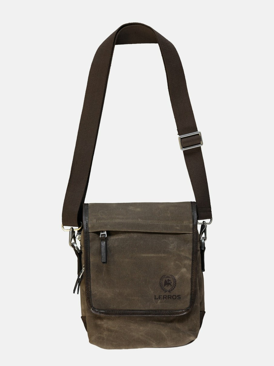 Accessoires LERROS | Columbus Schmale Messenger Bag Granite