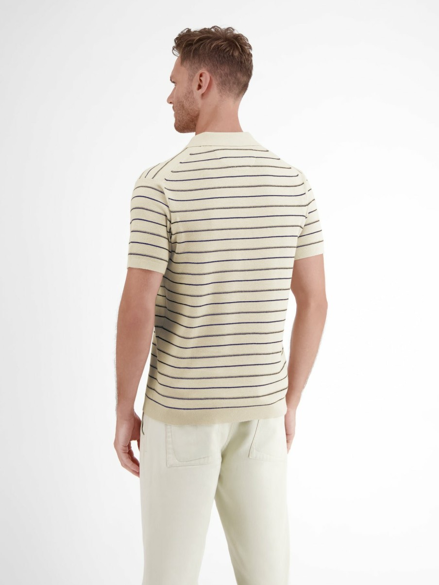 Herren LERROS | Poloshirt In Sommerlich-Stylischer Strickoptik