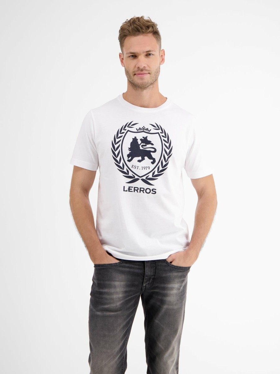 Herren LERROS | T-Shirt, Logoprint