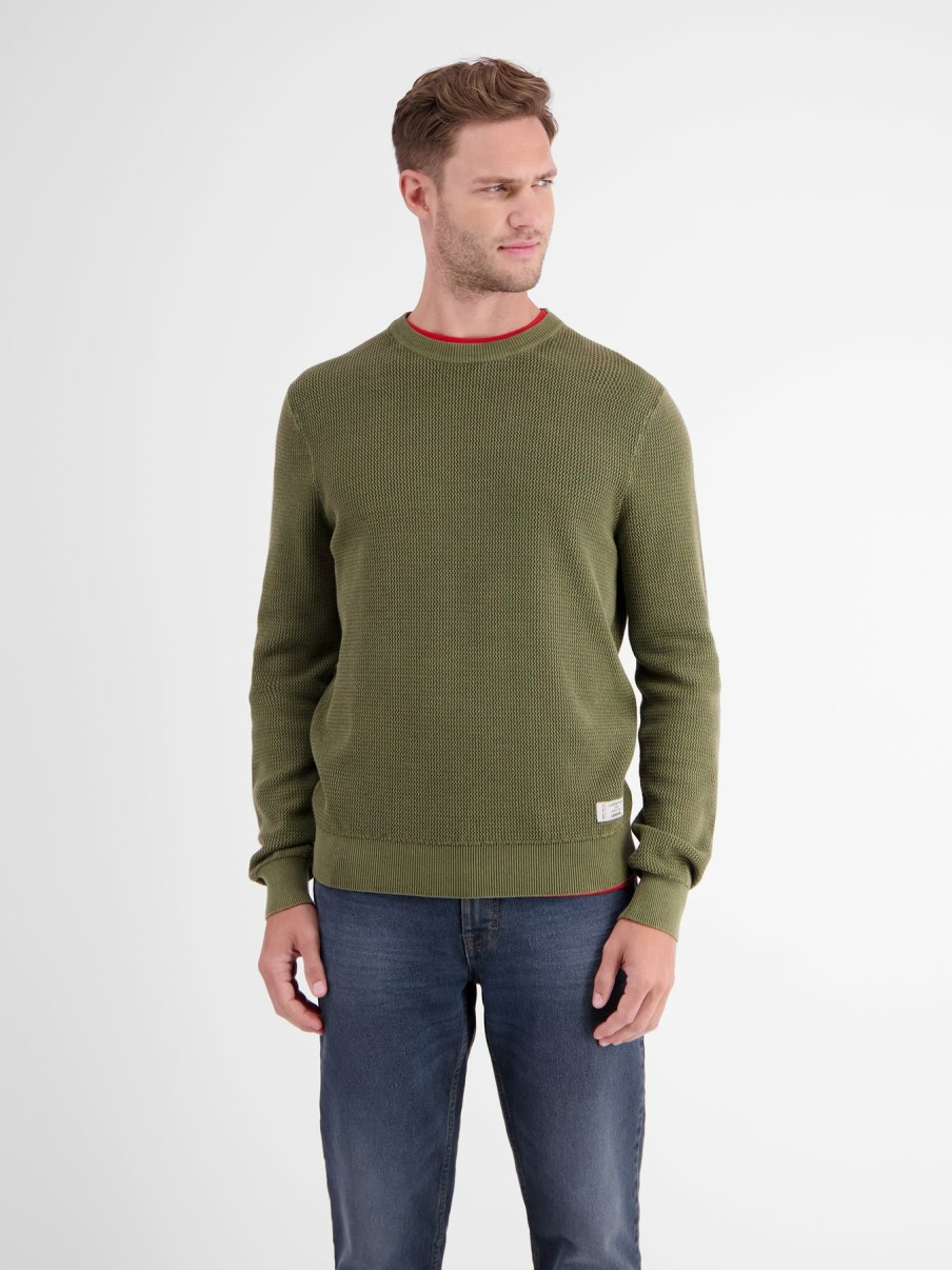 Herren LERROS | Strickpullover, O-Neck