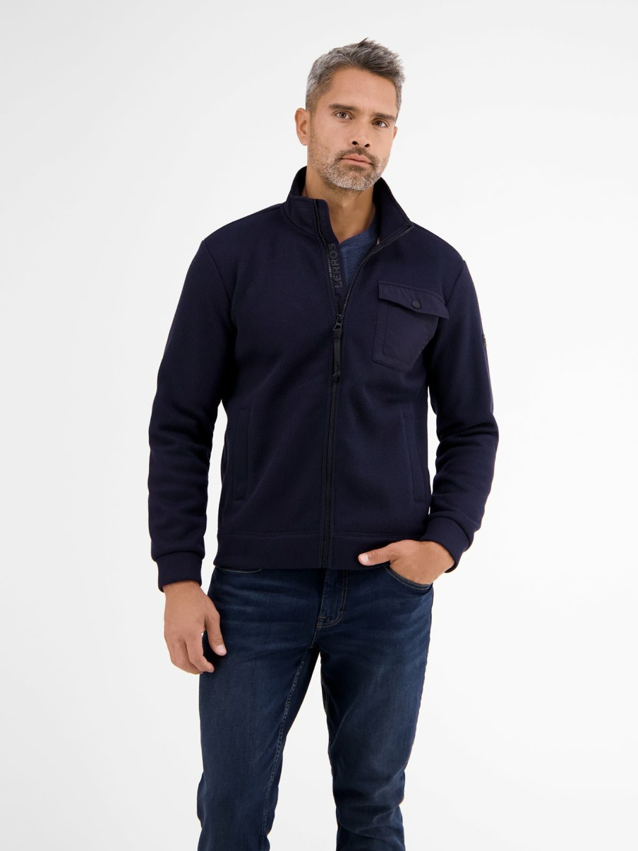 Herren LERROS | Sweatjacke In Fleece-Optik