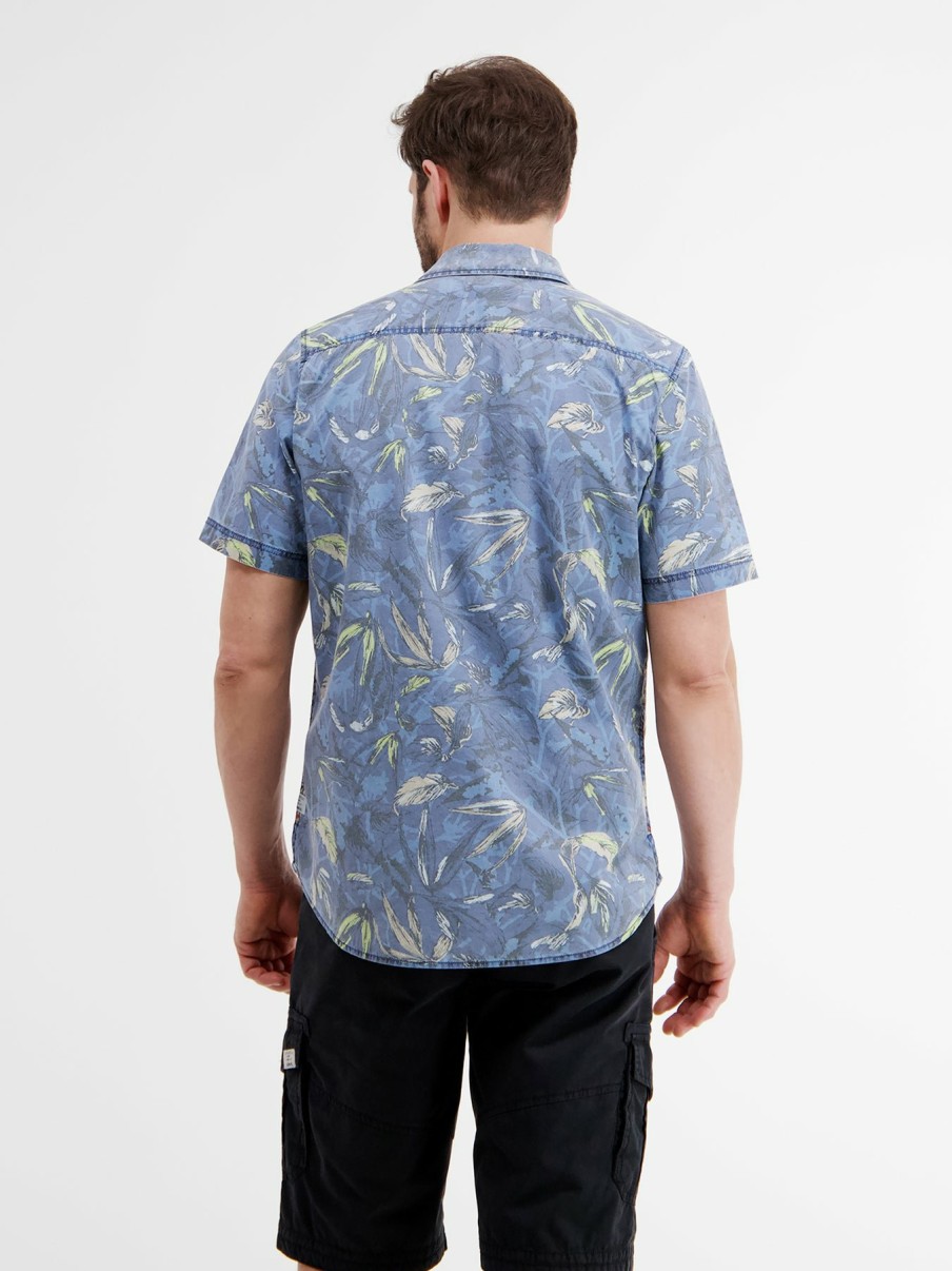 Herren LERROS | Kurzarmhemd Mit Floralem Alloverprint