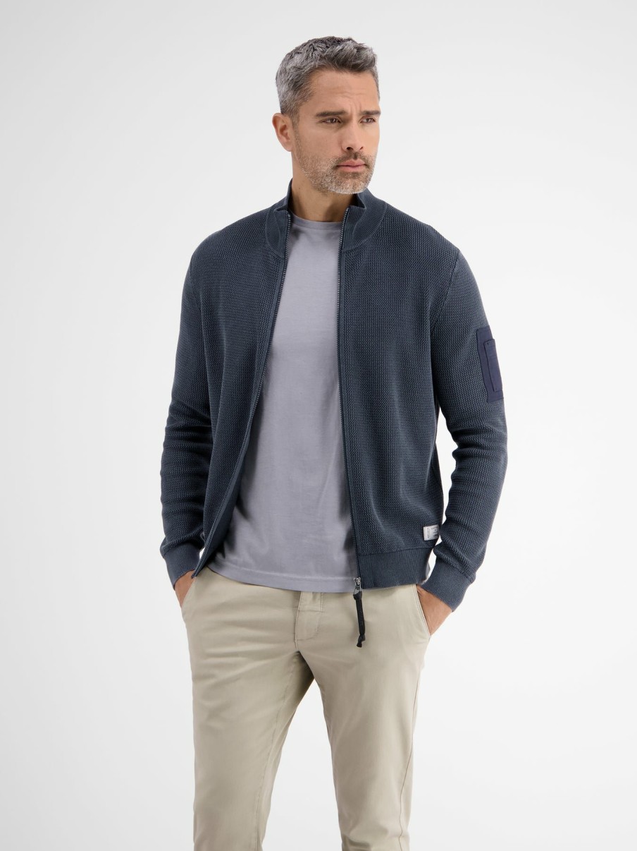 Herren LERROS | Strickjacke In Strukturqualitat