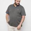 ÜBERGRÖSSE LERROS | Pique-Poloshirt, Unifarben