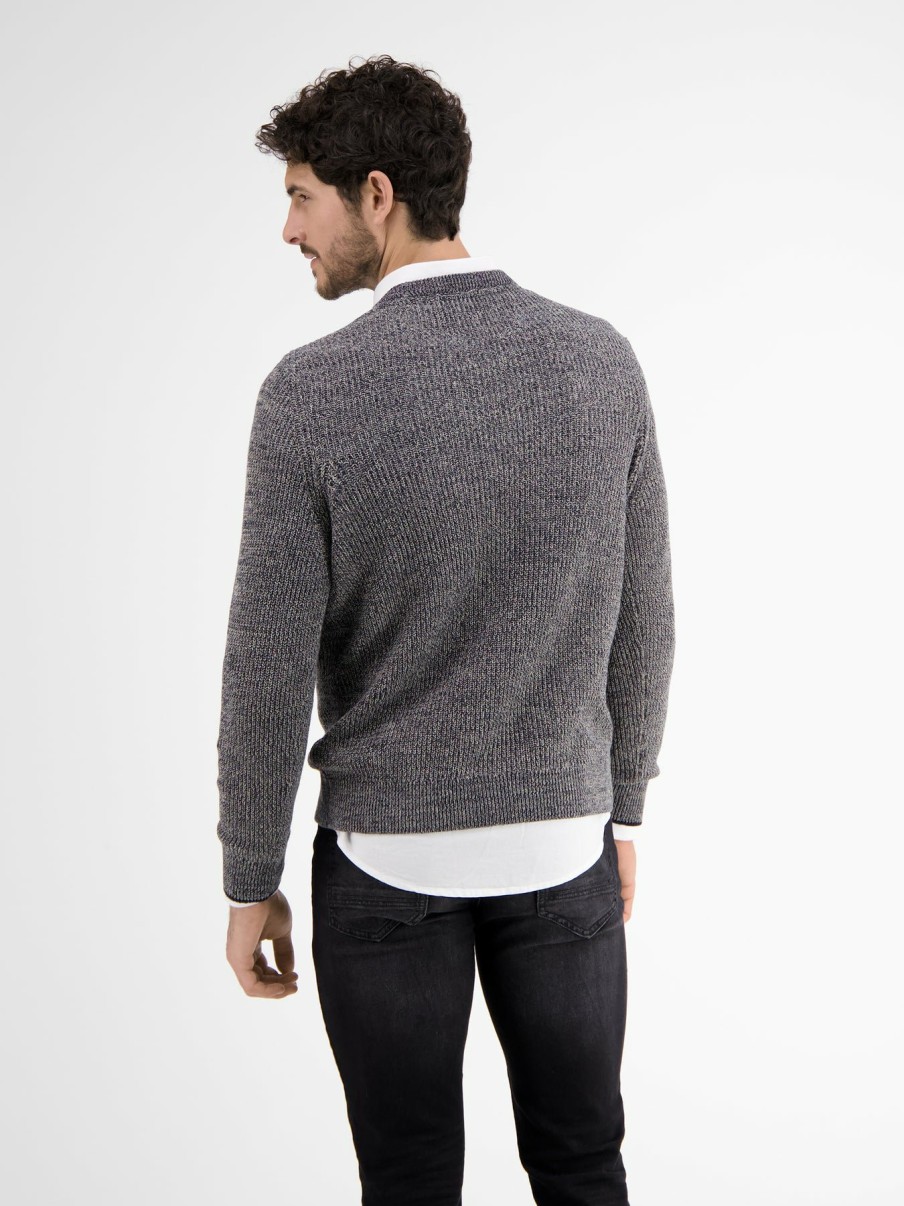 Herren LERROS | Strickpullover In Melangestrick