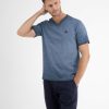 Herren LERROS | V-Neck-Shirt, Faded Melange