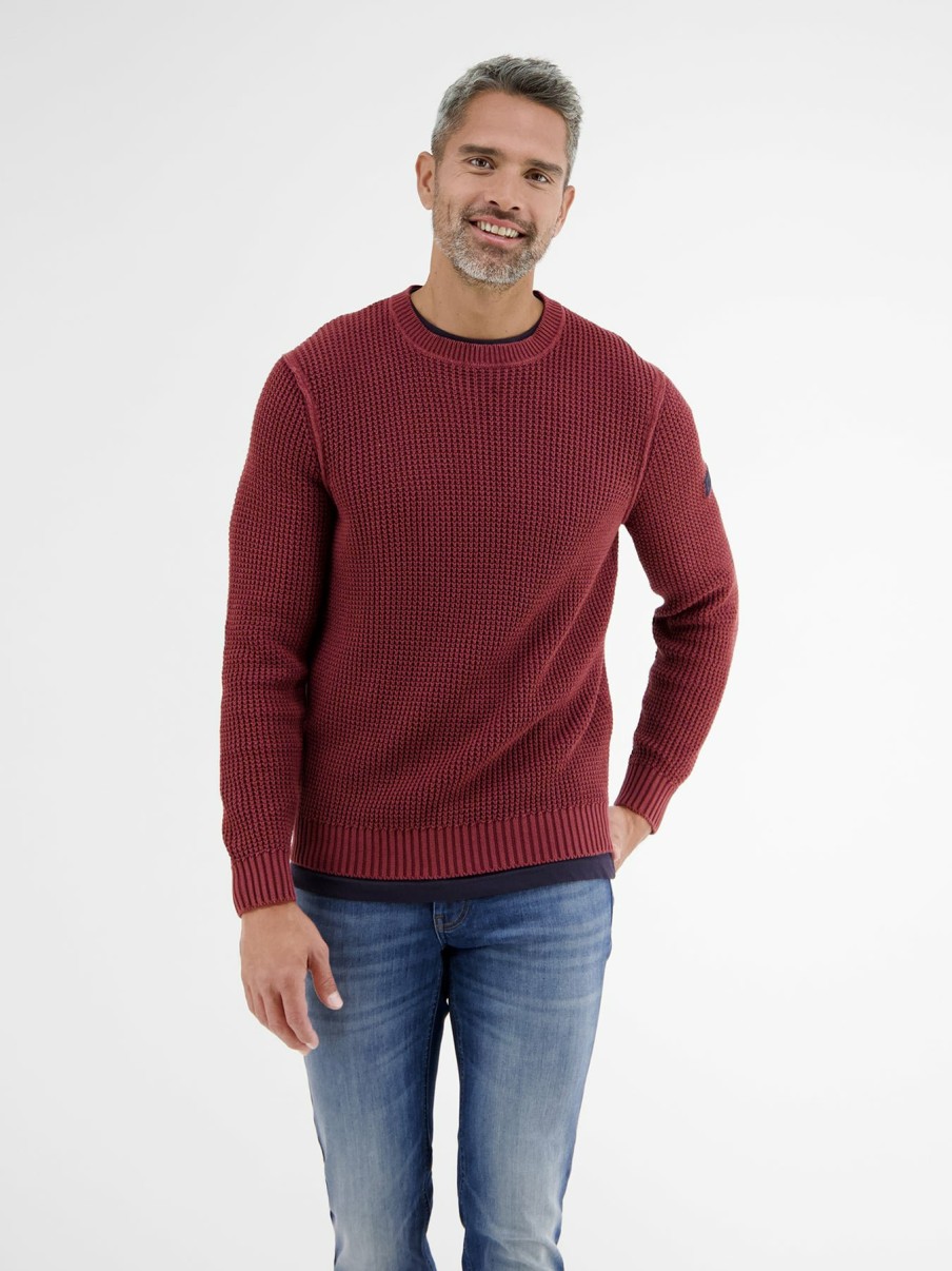 Herren LERROS | Strickpullover In Strukturqualitat