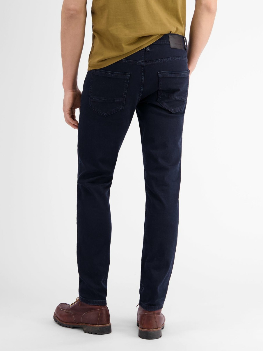 Herren LERROS | 5-Pocket Stretch-Denim Crimson In Slim Fit Dark Blue