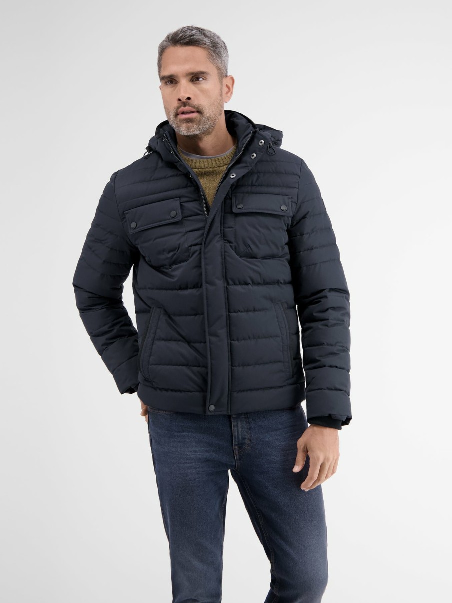 Herren LERROS | Steppjacke Mit Abnehmbarer Kapuze