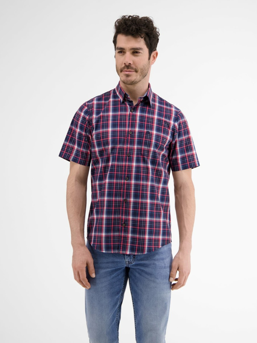 Herren LERROS | Halbarmhemd *Poplin Check*