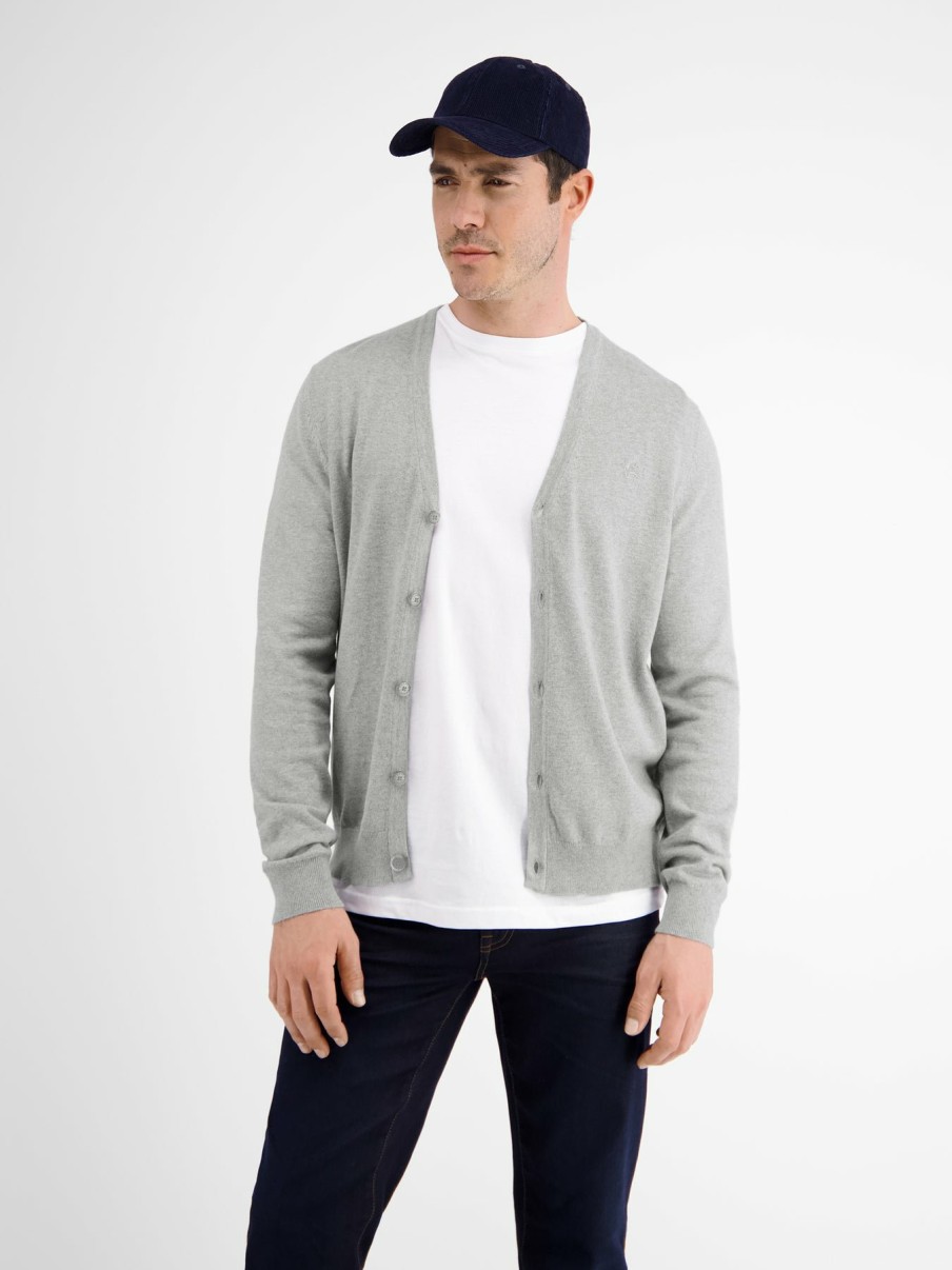 Herren LERROS | Klassische Cardigan, Flachstrick