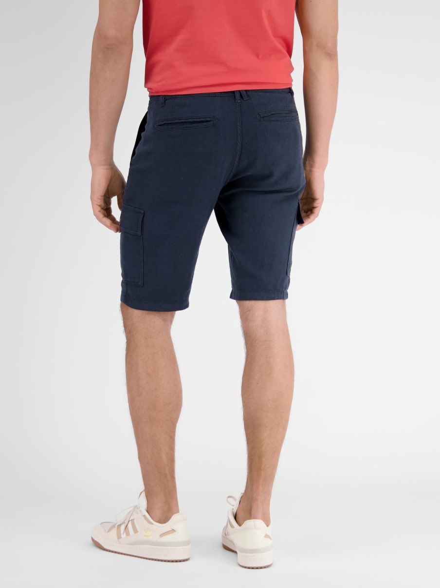 Herren LERROS | Cargo Bermuda In Sommerlichem Leinen-Mix