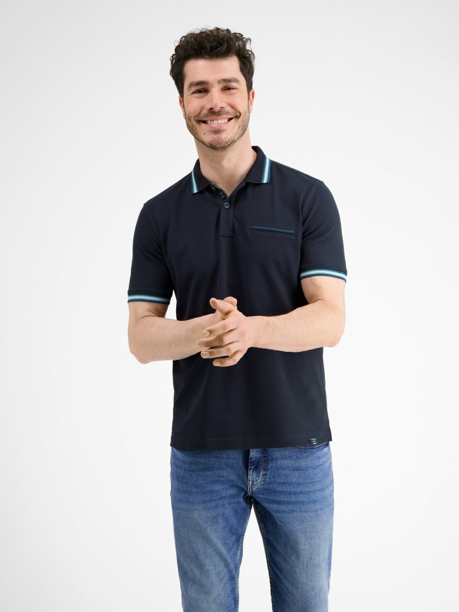 Herren LERROS | Poloshirt In Struktur-Pique