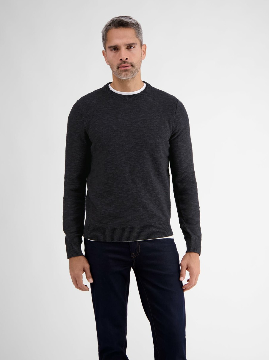 Herren LERROS | Flachstrickpullover Von Lrs