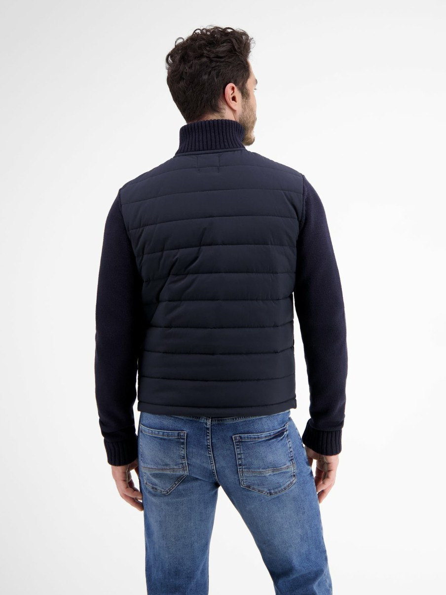 Herren LERROS | Nylon-Strickjacke Classic Navy