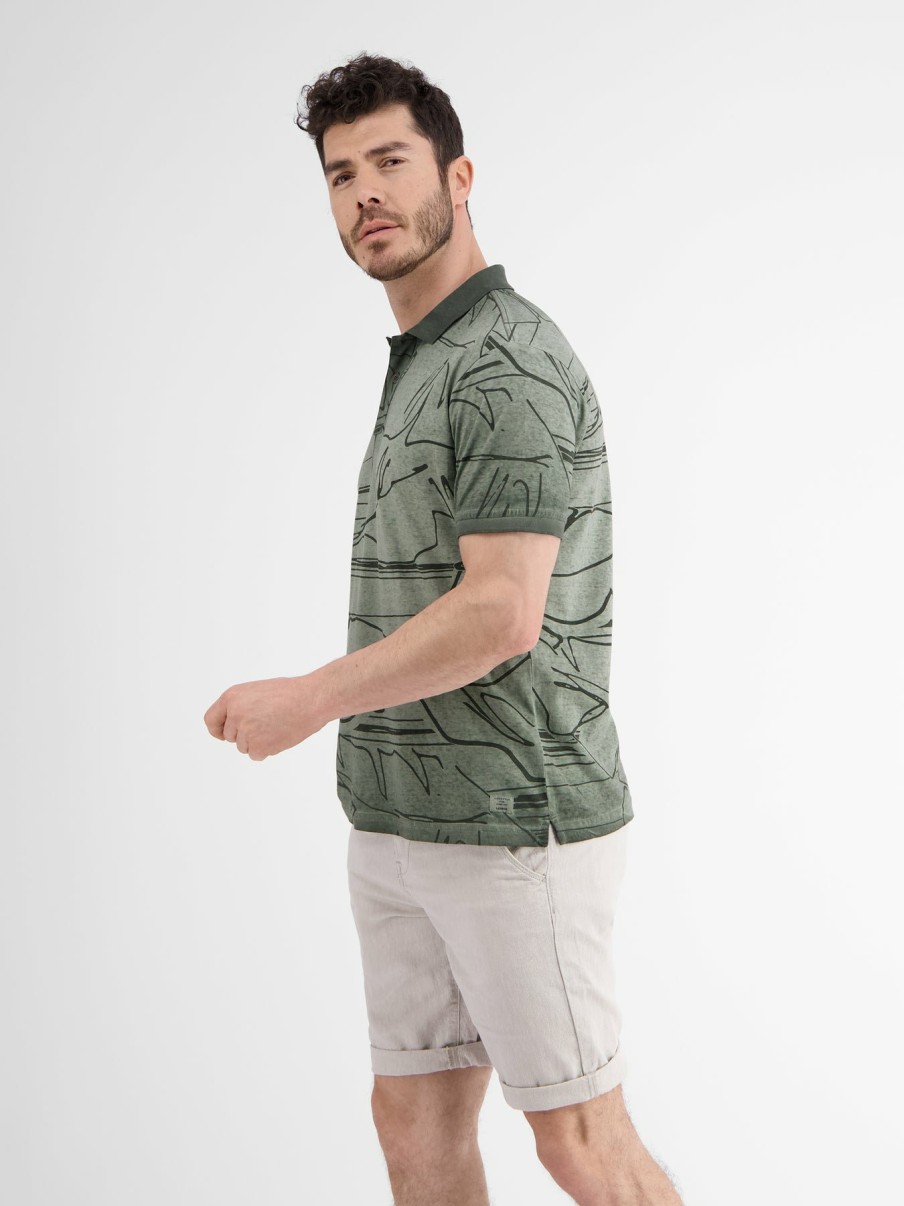 Herren LERROS | Poloshirt *Floral Lines*