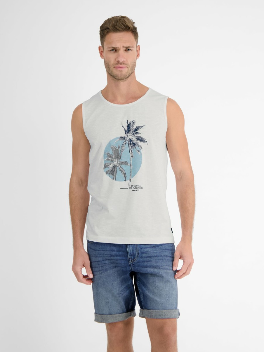 Herren LERROS | Tanktop Mit Sommerlichem Palmenprint