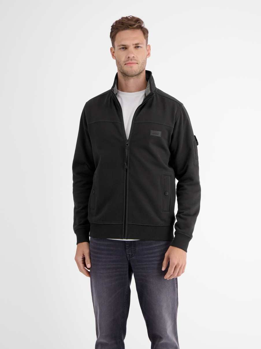 Herren LERROS | Sweatjacke In Weicher Qualitat