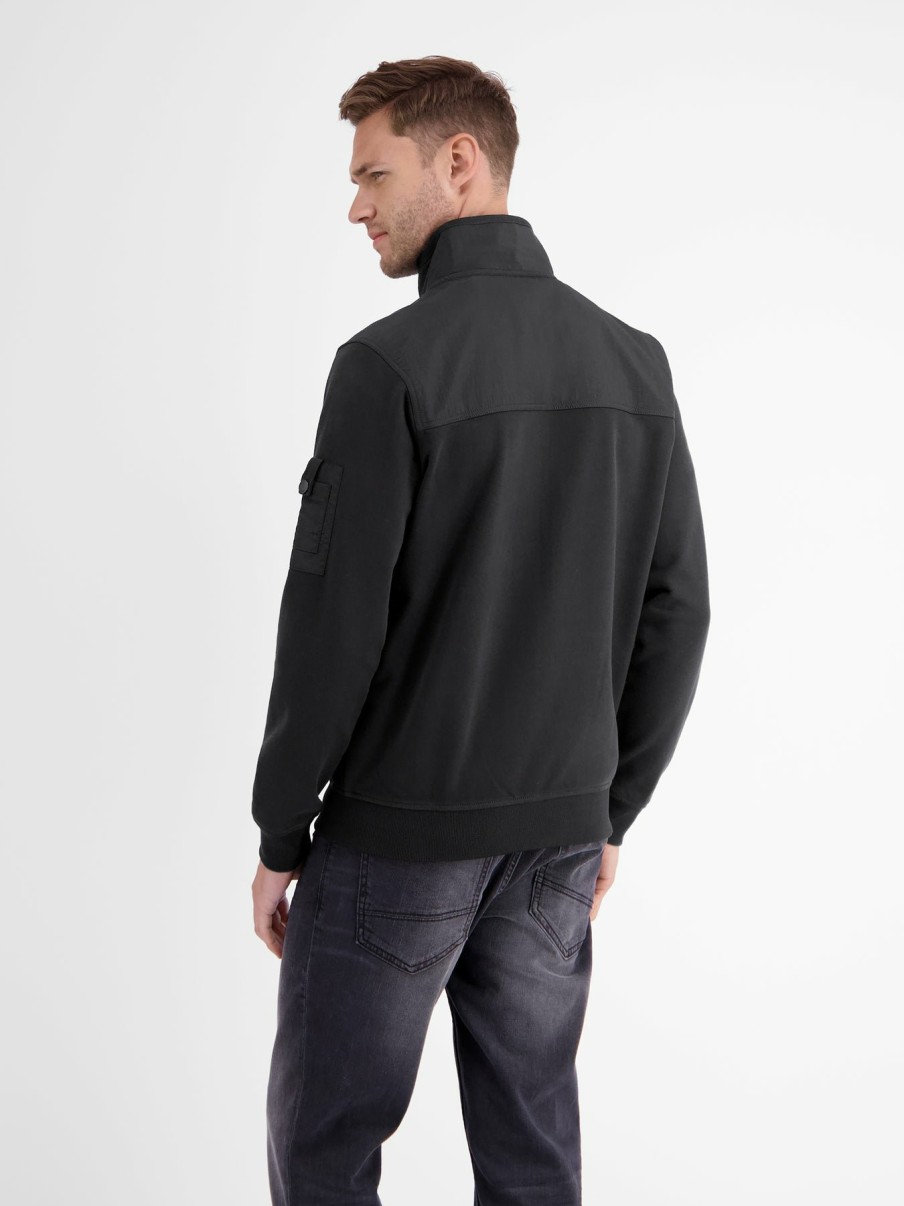 Herren LERROS | Sweatjacke In Weicher Qualitat