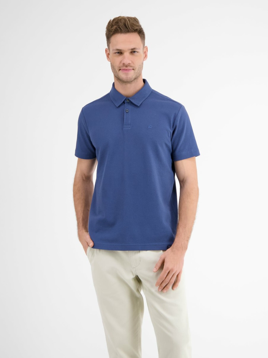 Herren LERROS | Waffelpique-Poloshirt