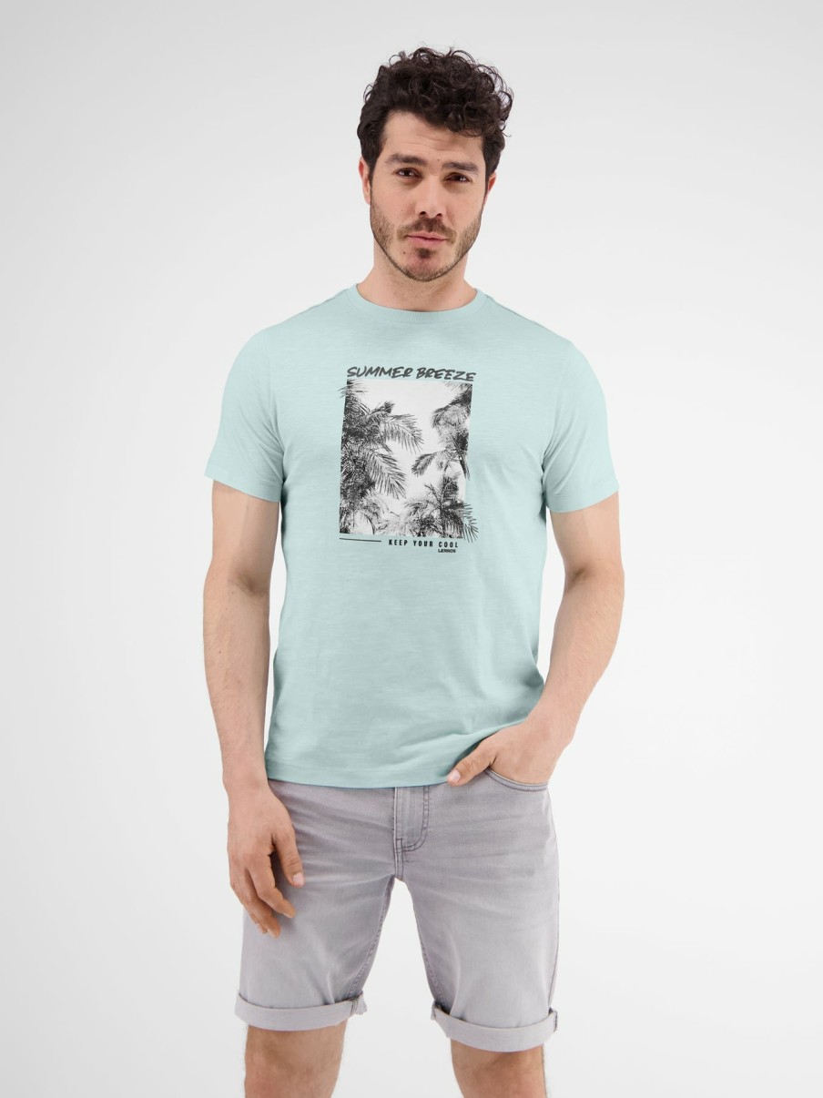 Herren LERROS | T-Shirt Mit Fotoprint