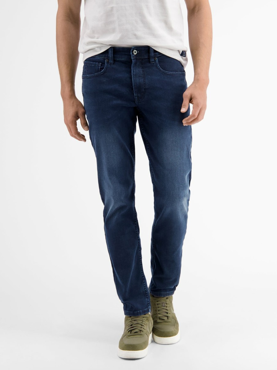 Herren LERROS | Crimson 5-Pocket Stretch-Denim, Slim Fit Dark Blue