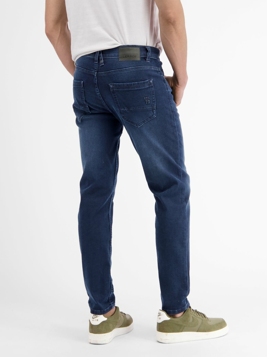 Herren LERROS | Crimson 5-Pocket Stretch-Denim, Slim Fit Dark Blue