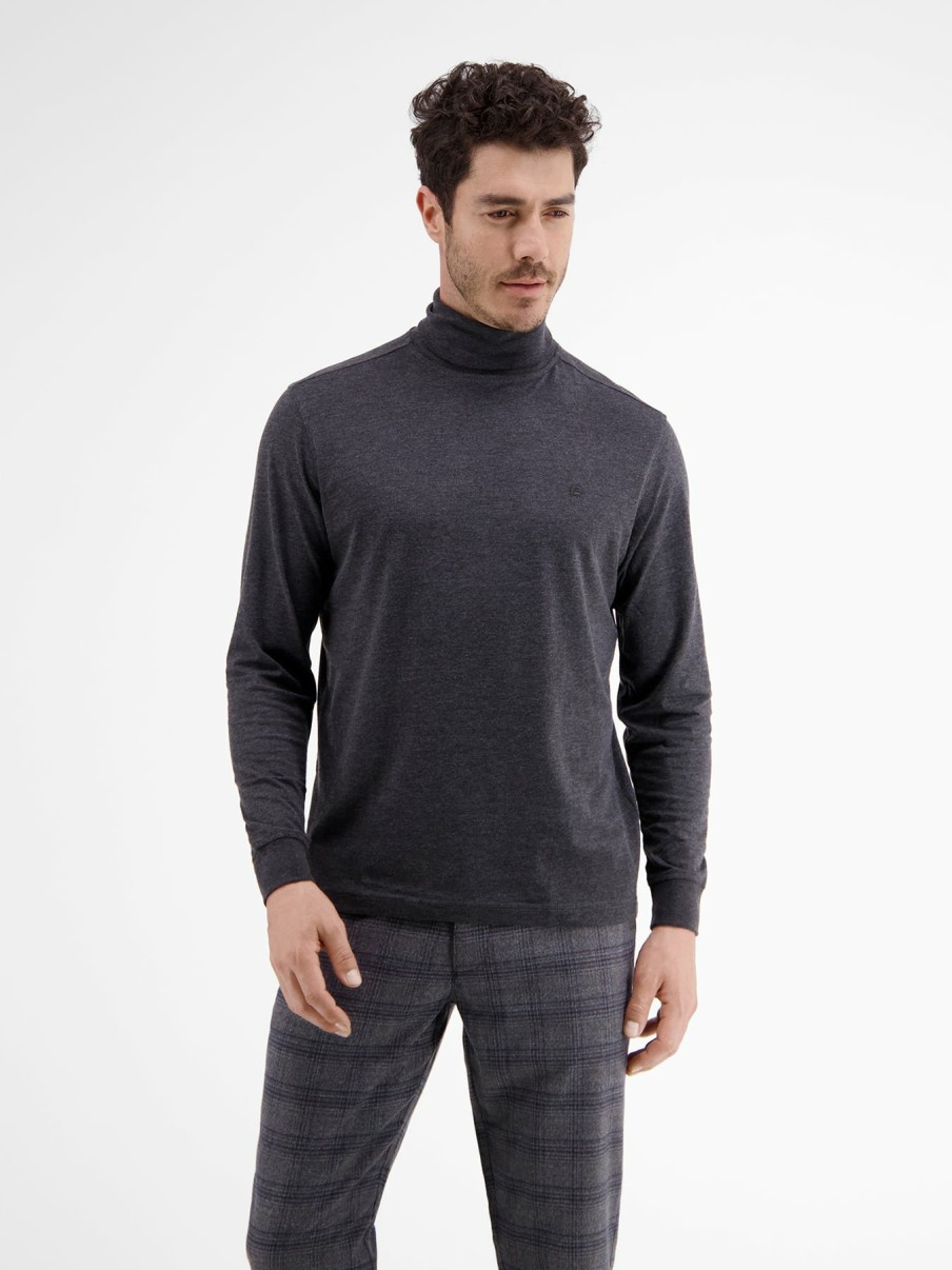 Herren LERROS | Rollkragenpullover In Griffiger Single Jerseyqualitat