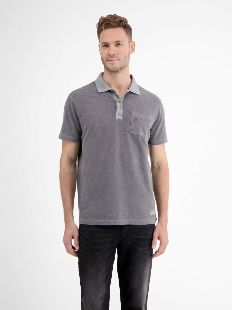 Herren LERROS | Poloshirt In Two-Tone-Pique