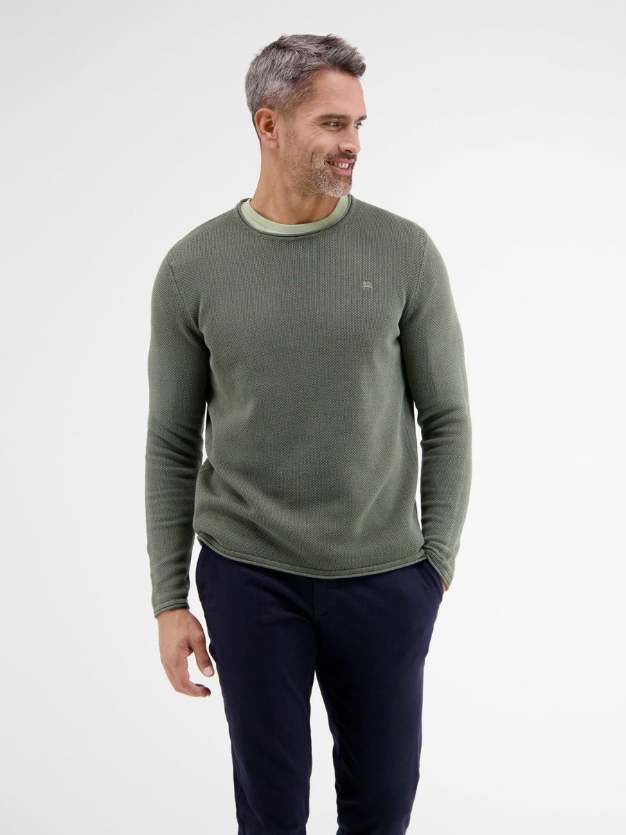 Herren LERROS | Pullover In Strukturstrick