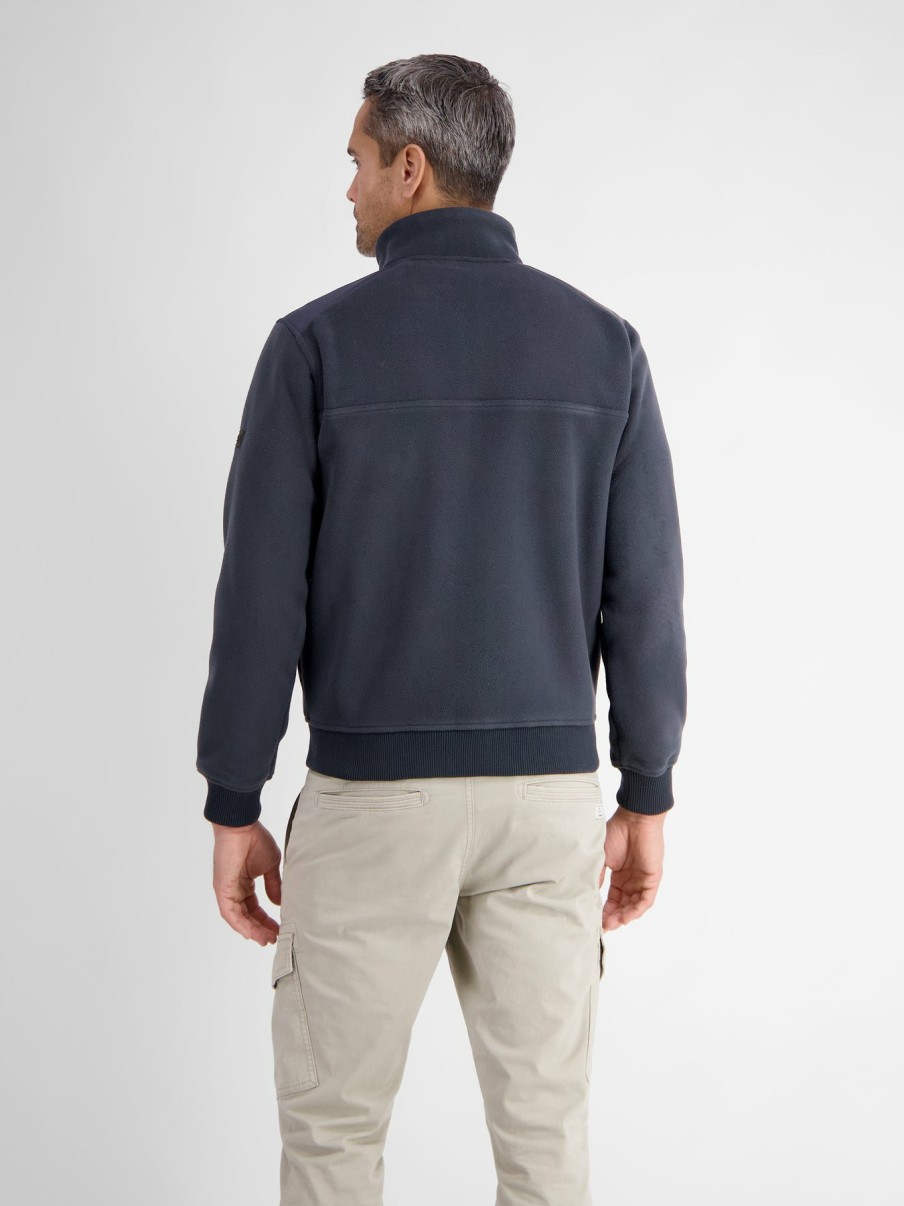 Herren LERROS | Polar Fleece Sweatjacke Classic Navy