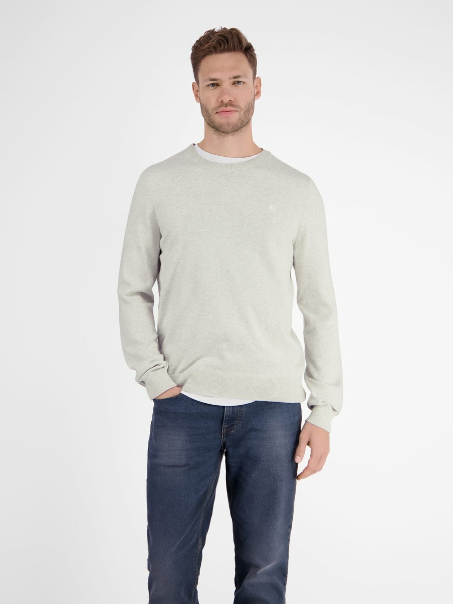 Herren LERROS | Lassiger Flachstrickpullover