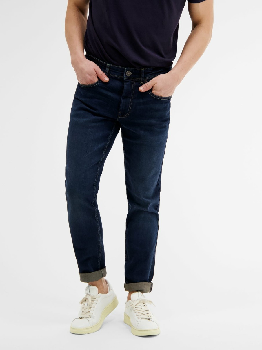 Herren LERROS | Conlin 5-Pocket Stretch-Denim, Slim Fit, Unifarben