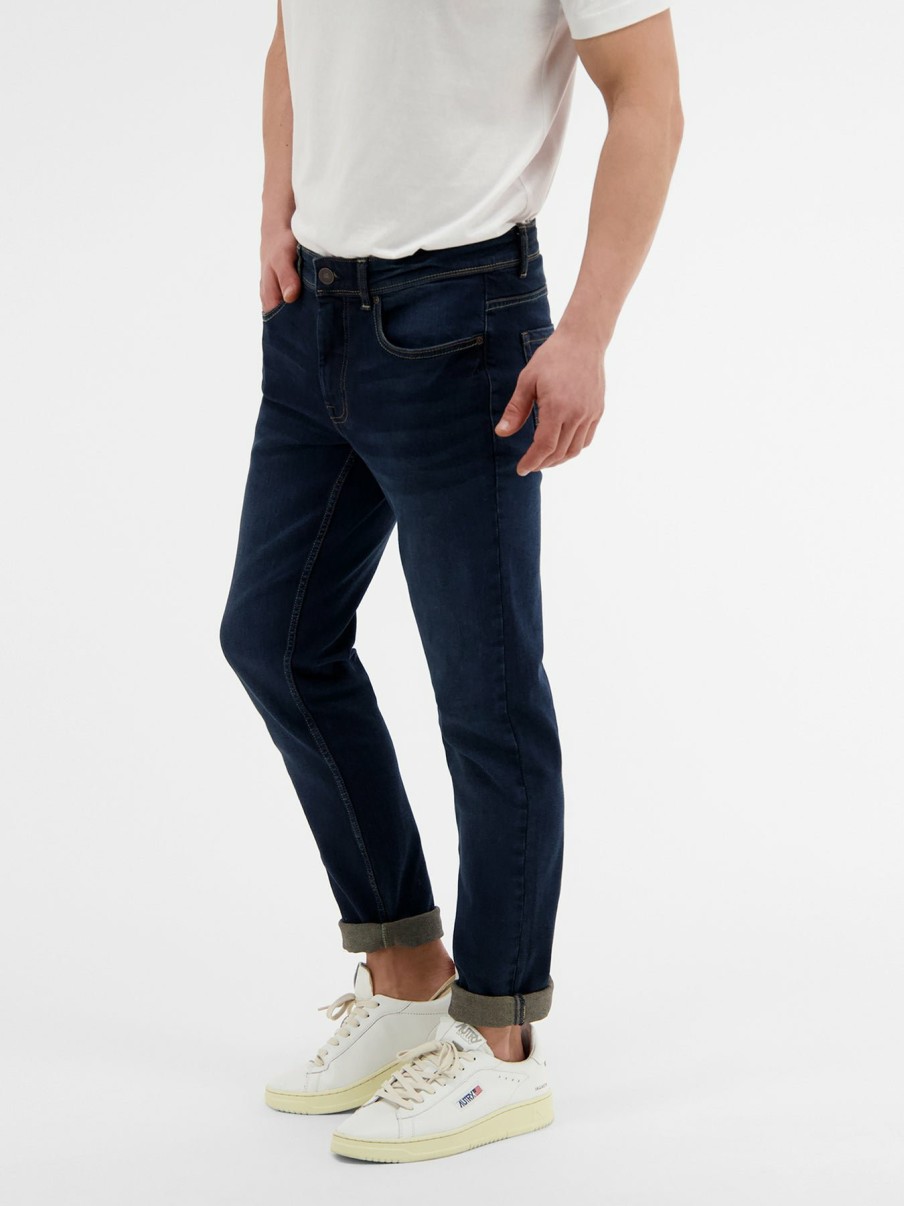 Herren LERROS | Conlin 5-Pocket Stretch-Denim, Slim Fit, Unifarben