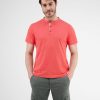 Herren LERROS | Serafino-Shirt In Strukturqualitait