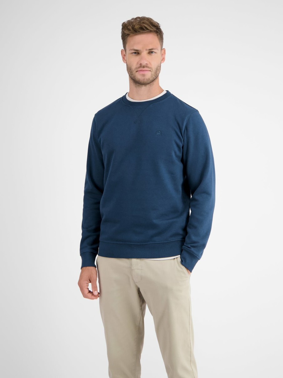 Herren LERROS | Leichter Sweater In Strukturqualitat