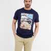 Herren LERROS | T-Shirt Mit Grafischem Print