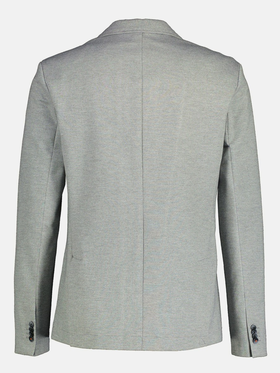 Herren LERROS | Jersey Sakko, Kurzgrosen Smoky Grey