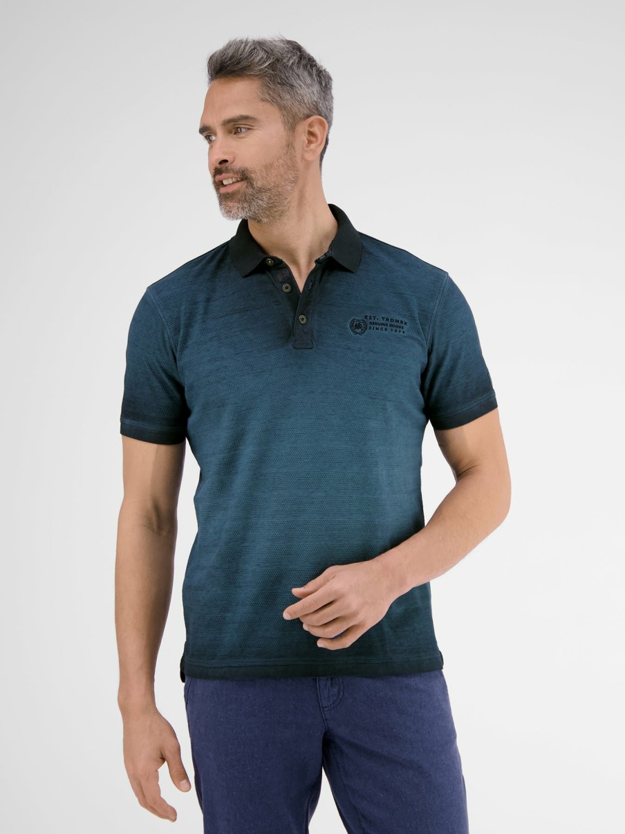 Herren LERROS | Poloshirt, Gestreift In Strukturqualitat