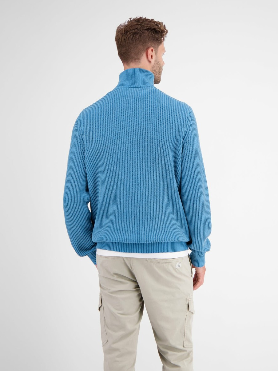 Herren LERROS | Strickpullover Im Troyer-Style