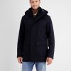 Herren LERROS | Lrs Mantel Mit Kapuze Classic Navy