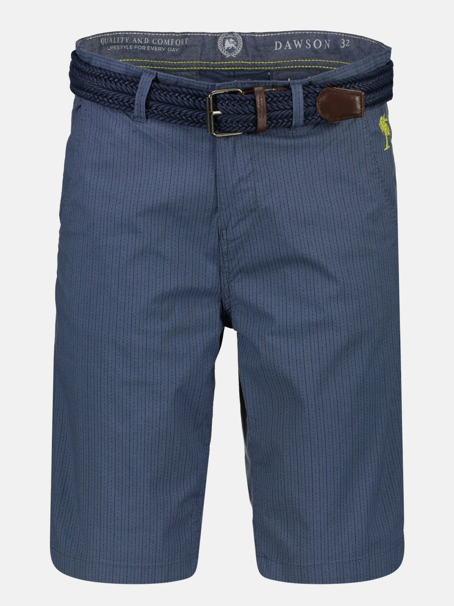 Herren LERROS | Bermuda In Baumwoll-Stretchqualitat Dusty Blue