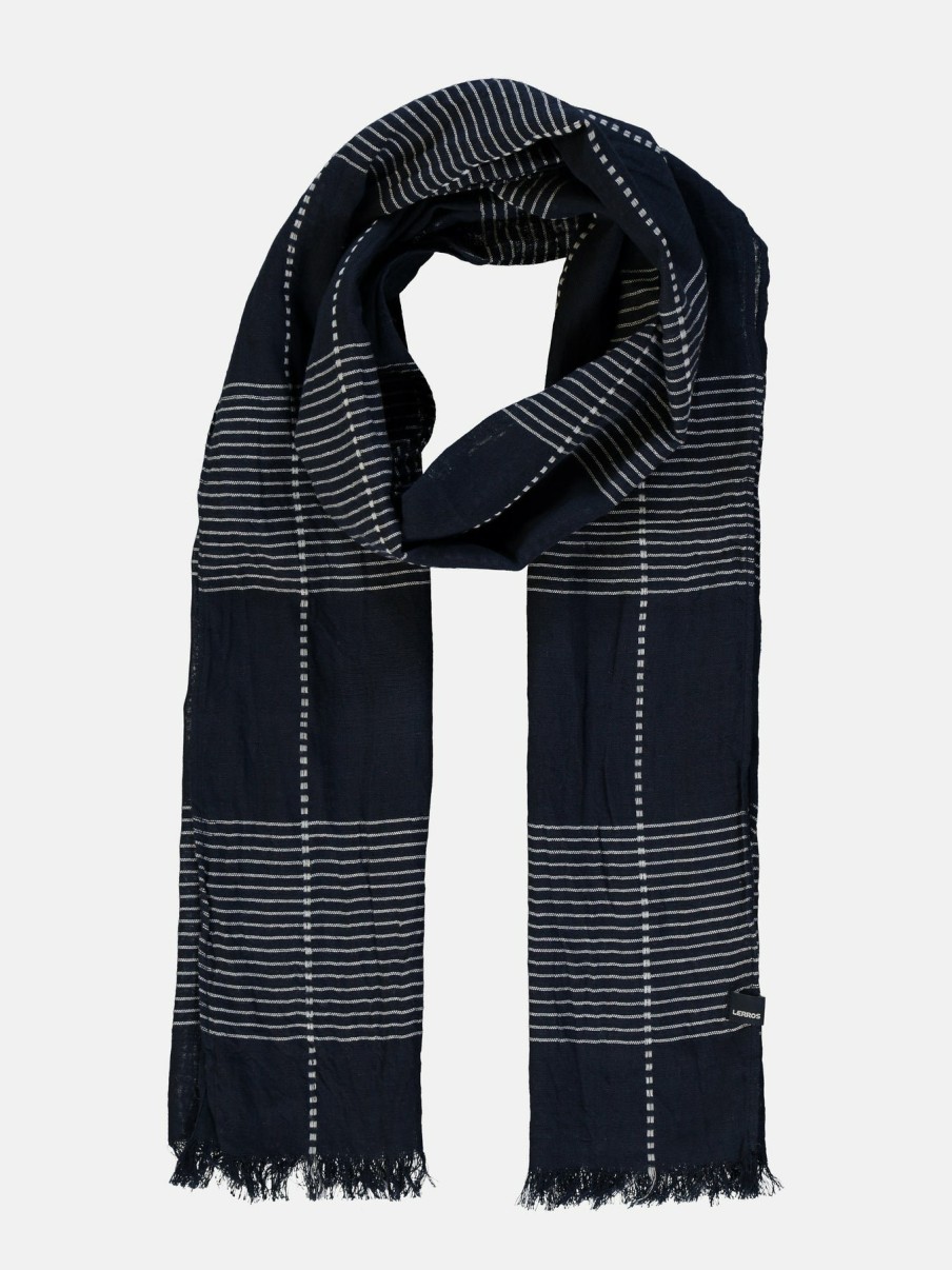 Accessoires LERROS | Schal Two-Tone-Stripe Classic Navy